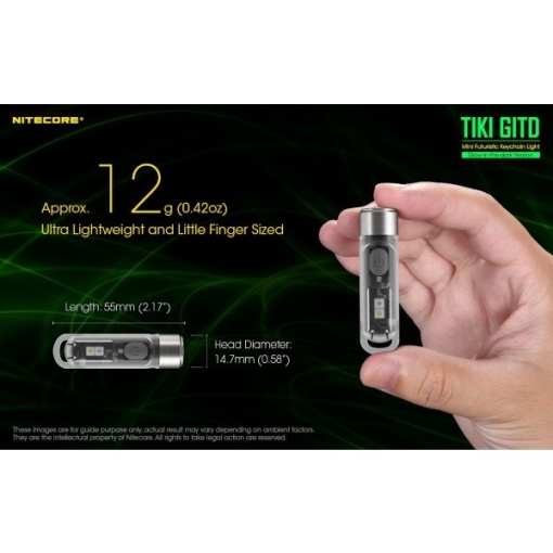 Nitecore TIKI GITD, Lanterna Breloc - Img 9