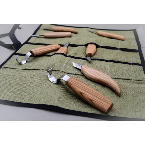 S08 Set de 8 cutite pentru sculptura/cioplit in lemn BeaverCraft - Img 2