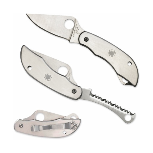 Briceag ClipiTool™ Plain/ Serrated, Spyderco - Img 4
