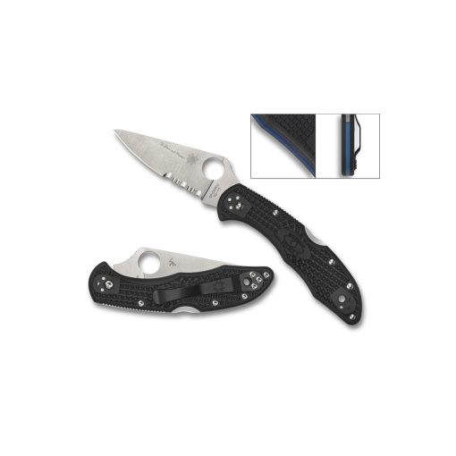 Briceag Delica® 4 Lightweight Thin Blue Line, Spyderco - Img 7