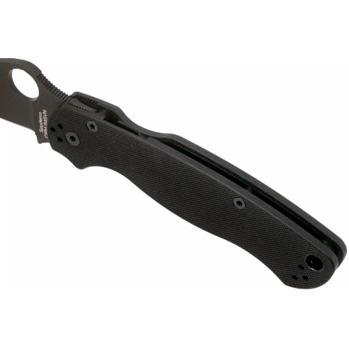 Briceag Para Military™ 2 G-10 negru / lama neagra, Spyderco - Img 6