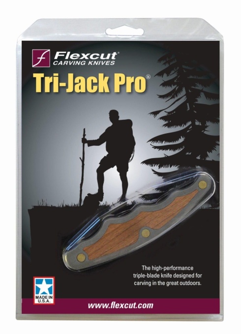 Briceag Tri-JackPro cu 3 lame, pentru sculptura in lemn, Flexcut - Img 2