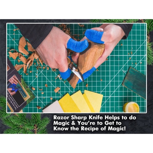 DIY01 Set de sculptura pasari Comfort - Kit complet de incepere pentru adulti, adolescenti si copii BeaverCraft - Img 2