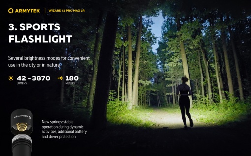 F06702W Wizard C2 Pro Max LR - lumina calda, Armytek - Img 7