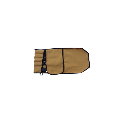 Husa/rola din material textil pentru cutite, 5 buzunare - Img 2