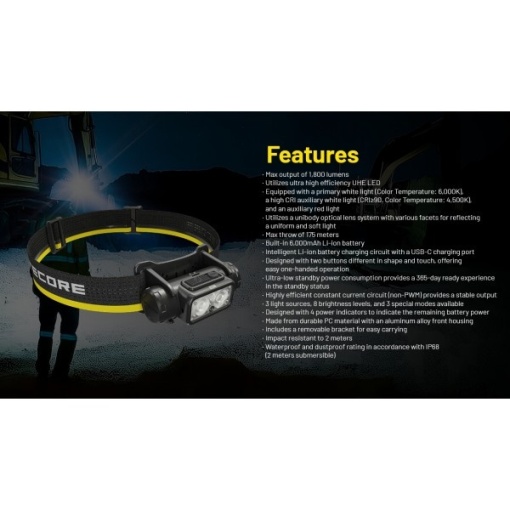 Nitecore NU45, Lanterna Frontala - Img 6