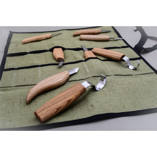 S08 Set de 8 cutite pentru sculptura/cioplit in lemn BeaverCraft - Img 3
