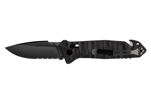 Briceag outdoor C.A.C.® maner PA6 cu lama zimtata si clema buzunar , TB Outdoor - Img 3