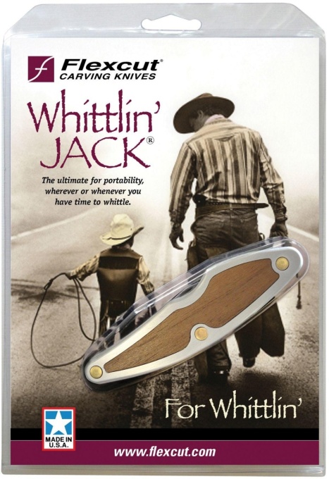 Briceag Whittlin' Jack cu 2 lame, pentru sculptura in lemn, Flexcut - Img 3
