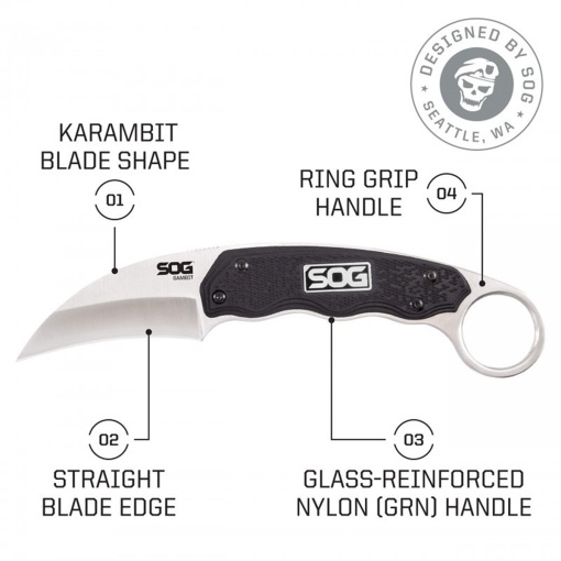 Cutit lama fixa SOG GAMBIT - Img 12
