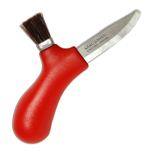 Cutit rosu pentru ciuperci, lama din Inox, Morakniv - Img 2