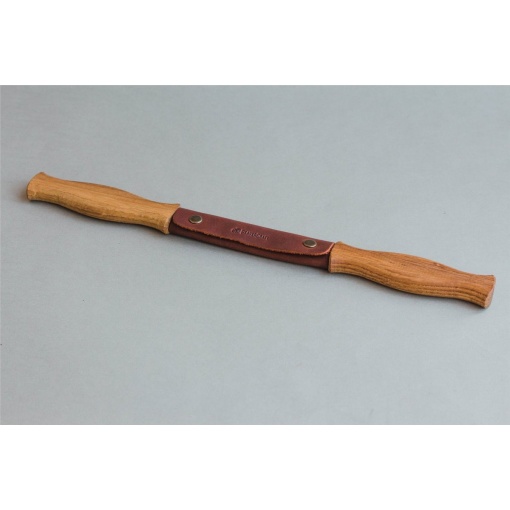 DK1S Cutit de tragere cu maner de stejar si teaca de piele, BeaverCraft - Img 2