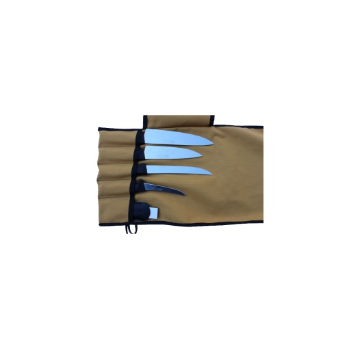 Husa/rola din material textil pentru cutite, 5 buzunare - Img 3