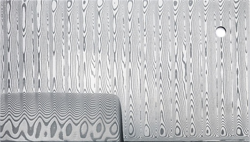 Otel model Damasc pentru cutite, Damasteel DC21R GrosserosenFlatGround 51x4.8x380mm - Img 3