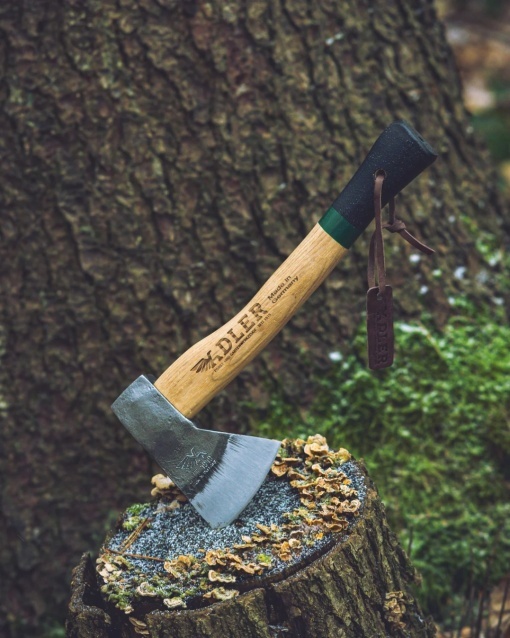 Topor Rheinland Hatchet cu teaca din piele Adler Tools - Img 12