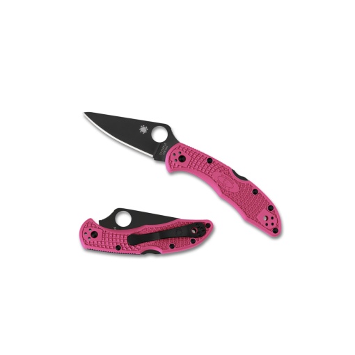 Briceag Delica® 4 FRN roz lama neagra, Spyderco - Img 7