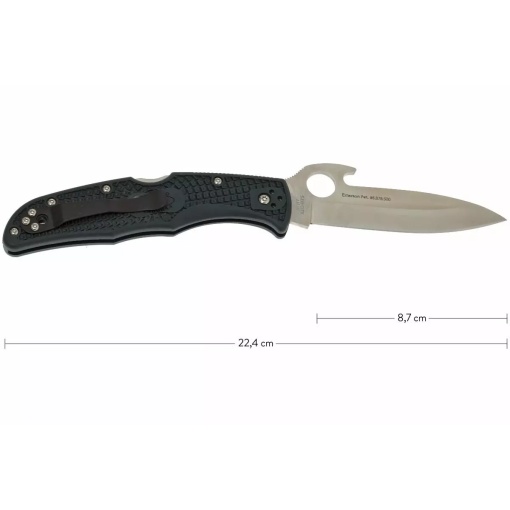 Briceag Endura® 4 FRN Grey Emerson Opener, Spyderco - Img 8