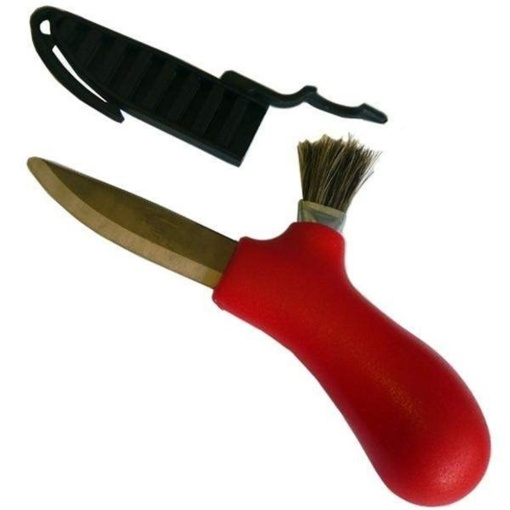 Cutit rosu pentru ciuperci, lama din Inox, Morakniv - Img 3