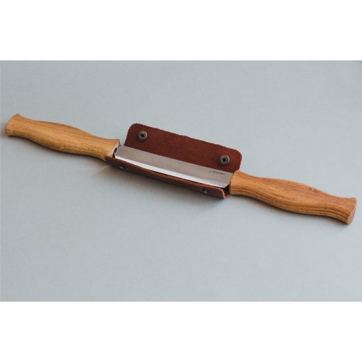 DK1S Cutit de tragere cu maner de stejar si teaca de piele, BeaverCraft - Img 3
