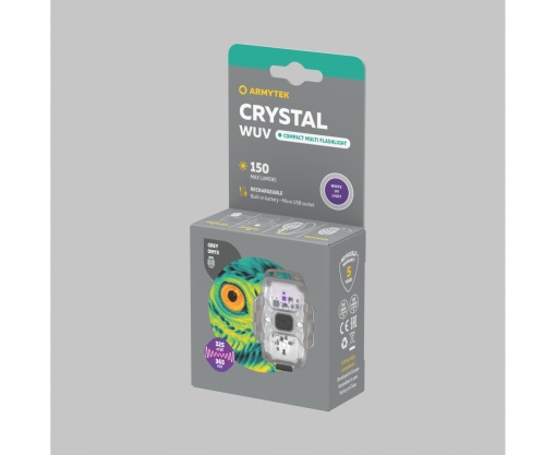 F07001GUV Lanterna breloc Crystal Gri WUV, Armytek - Img 4