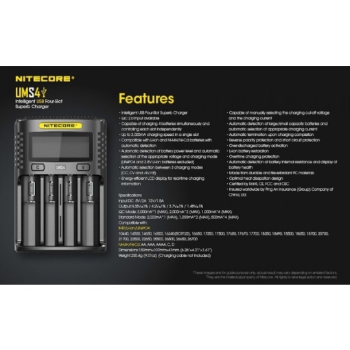 Nitecore UMS4 Incarcator USB - Img 12