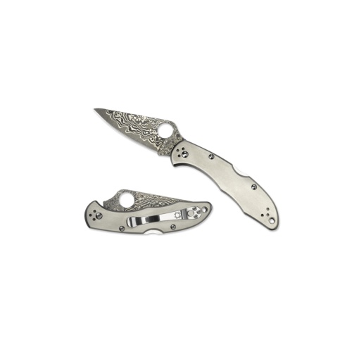 Briceag Delica® 4 Ti / Damascus, Spyderco - Img 8