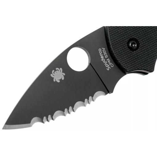 Briceag Lil' Native® G-10 negru / lama neagra, Spyderco - Img 9