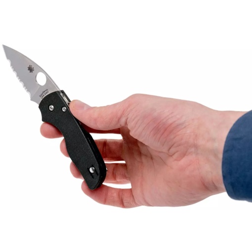 Briceag Lil' Native® G-10 negru, Spyderco - Img 12