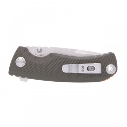 Briceag SOG TELLUS ATK - Olive Drab - Blaze Orange - Img 5
