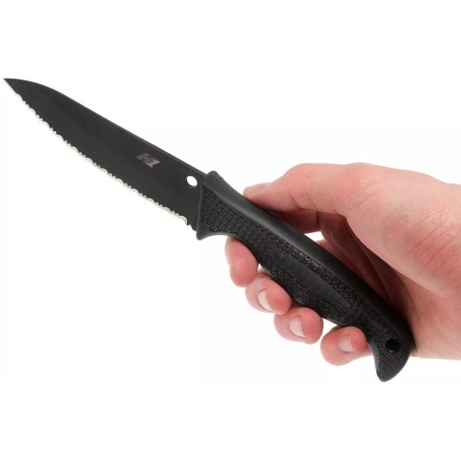 Cutit Aqua Salt™ FRN negru / lama neagra, Spyderco - Img 5