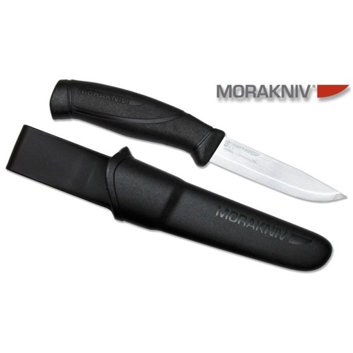 Cuţit Mora Companion, Heavy Duty BLACK cu lama groasă din INOX, DIY/Hobby/camping - Img 4