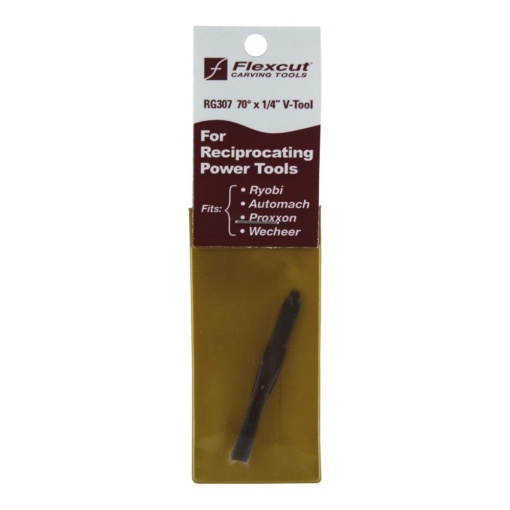 Dalta Power Gouge cu varf in V de 70° pentru sculptura/cioplire lemn, fara maner, Flexcut - Img 5