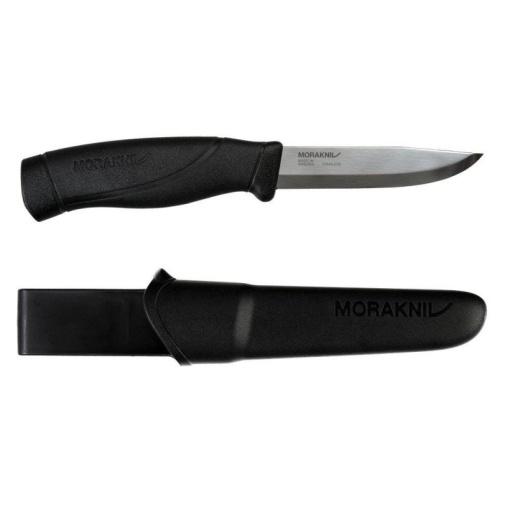 Pachet promo Cuţit Morakniv Companion, Heavy Duty BLACK si Spork original bio, Light My Fire - Img 2