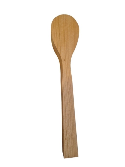 Set 2 linguri si spatula de cioplit din lemn de cires - Img 5