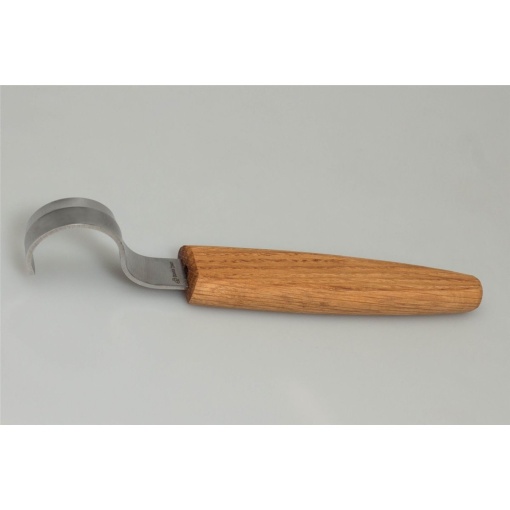 SK2Oak Cutit de cioplit linguri 30mm, cu maner de stejar BeaverCraft - Img 5