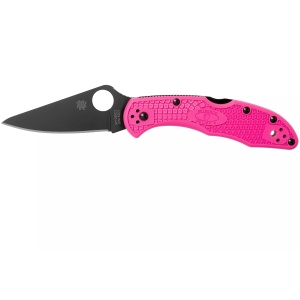 Briceag Delica® 4 FRN roz lama neagra, Spyderco
