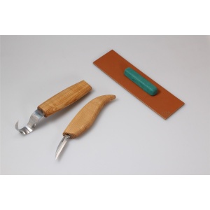 S02 Set de sculptura lingura cu cutit mic BeaverCraft