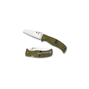 Briceag Caribbean™ G-10 Negru/Galben Sheepfoot, Spyderco