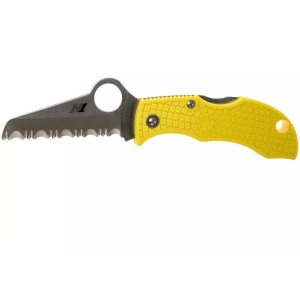 Briceag Manbug™ Salt™ FRN Yellow Sheepfoot, Spyderco
