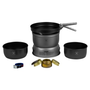 150255 25-5 HA Set serie 25 din ALUMINIU ANODIZAT, pentru gatit in camping, Trangia