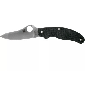 Briceag UK Penknife™ FRN Black Drop Point, Spyderco