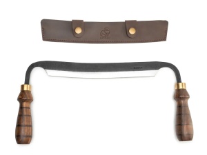 DK4S Cutit de tragere forjat manual cu teaca de piele, BeaverCraft