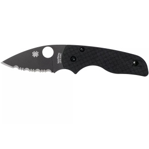Briceag Lil' Native® G-10 negru / lama neagra, Spyderco