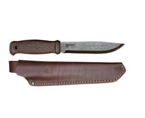 Cutit Morakniv Garberg GRAND din inox , cu teaca de piele pentru outdoor, vanatoare, bushcraft