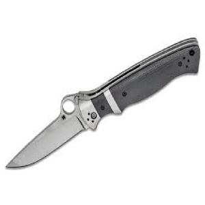 Briceag Vallotton Sub-Hilt™ G-10 Black, Spyderco