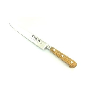 Cutit filetat, lungime 20cm, maner din lemn de maslin, Sabatier Authentique - Olive.