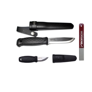 Set 2 cutite bushcraft si diamant de ascutire, Morakniv