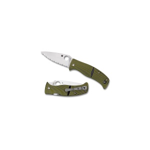 Briceag Caribbean™ G-10 Negru/Galben Leaf, Spyderco
