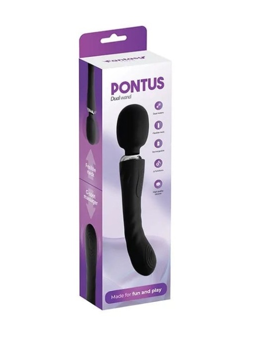 Dupli Wand vibrator | Pontus Dual Black