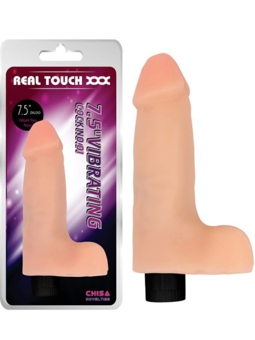 Mekani vibrator sa testisima | Real Touch 19 cm